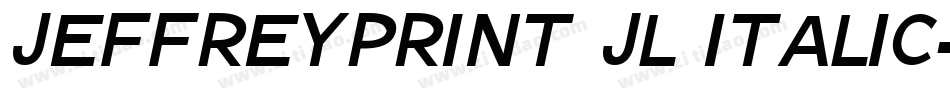 JeffreyPrint JL Italic字体转换
